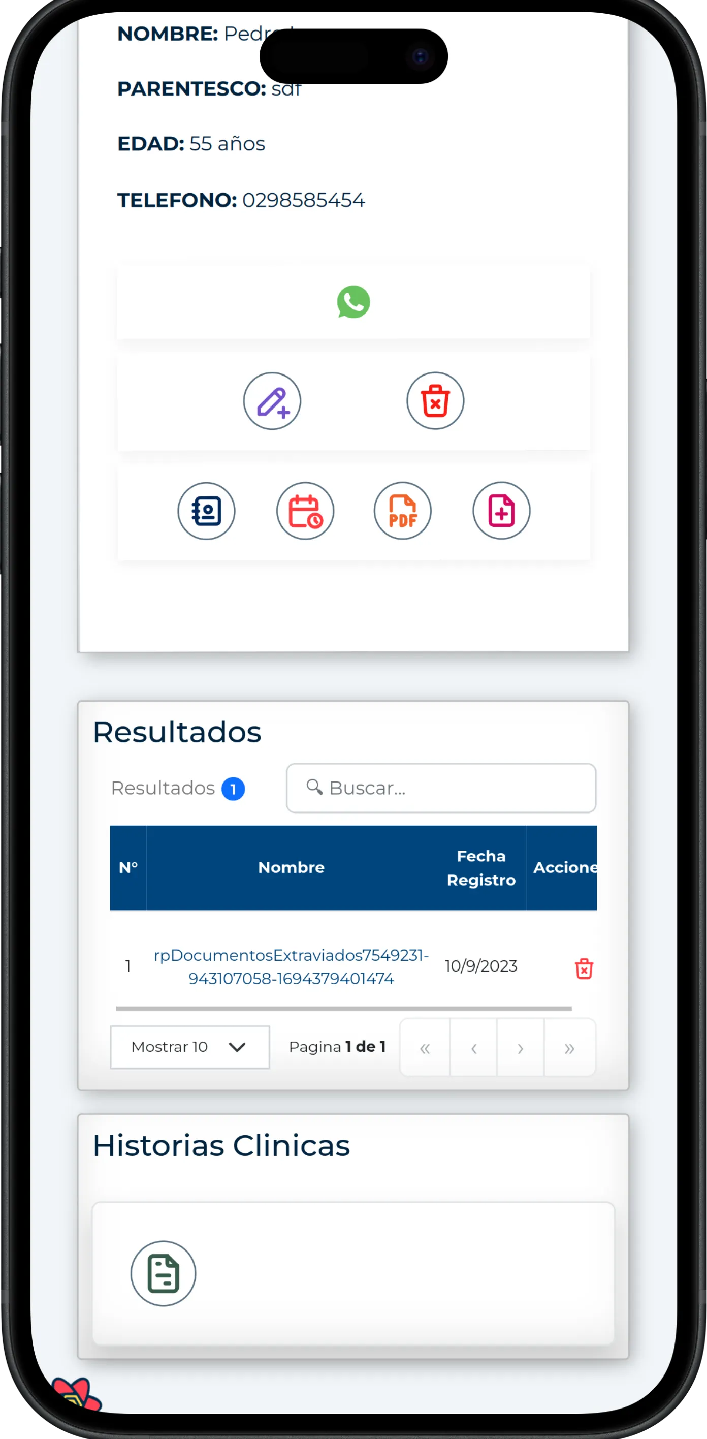 Captura móvil de Proyecto Clinica San Juan